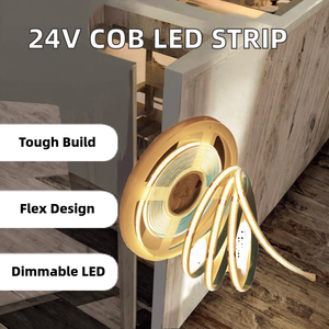 Bande lumineuse LED COB 24V Cuivre 3000K 4000K 6000K Options certifiées CE Rohs IP20 Éclairage flexible pour armoires Lumières LED - Product Image 5