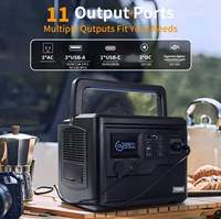 Station d'alimentation portable de secours YUTANDA 600W LiFePO4 avec contrôleur MPPT, onde sinusoïdale pure, compatible avec la charge par panneau solaire