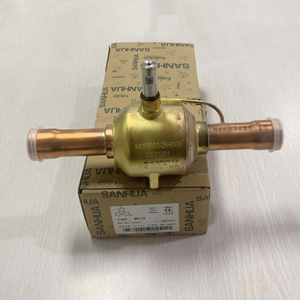 วาล์วโซลินอยด์ซานฮัว รุ่น MDF-B03-25H003 คอยล์ 220V ตัววาล์วทองเหลือง สำหรับระบบ HVAC - Product Image 1