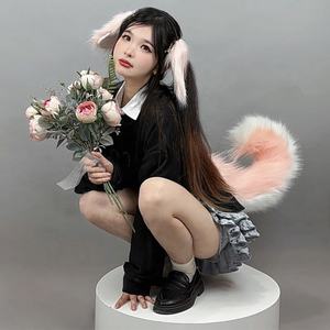 Dropship Plush Droopy Dog Ear Diadema Lolita Animal Hair Clip Furry Floppy Ears Accesorio - Product Image 3