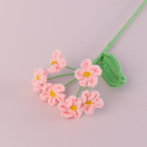 Trang Trí Nội Thất Handmade Dệt Nhân Tạo Hoa Bó Hoa Mô Phỏng Quên Tôi Không Dệt Kim Hoa - Product Image 3