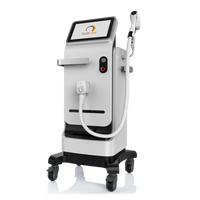 Machine professionnelle d'épilation au laser commerciale 1200W Diode Laser avec refroidissement par eau/air Écran tactile 12 pouces Garantie 1 an