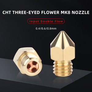 3DSWAY Clone CHT Spitze hochpräziser hoher Durchfluss Kupfer Messing-Düse 1,75 Filament MK8 Druckkopf für Ender <span class=keywords><strong>3</strong></span> CR10 3D-Druckerteile - Product Image 3