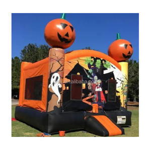 Château gonflable d'Halloween bon marché pour la location de fêtes, <span class=keywords><strong>maison</strong></span> <span class=keywords><strong>hantée</strong></span> gonflable en forme de citrouille - Product Image 1