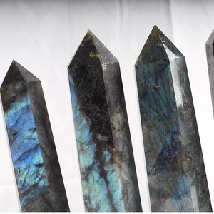 Commercio all'ingrosso Naturale Grande Labradorite Punto Oblisk di Cristallo <span class=keywords><strong>Torre</strong></span> di <span class=keywords><strong>Pietra</strong></span> Per La Decorazione del Regalo - Product Image 3