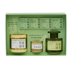 Boîte cadeau parfumée au thé d'ombre de bambou, bâtonnets d'encens, cadeau du Nouvel An chinois - Product Image 3