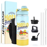 Couvercle étanche à large bouche en acier inoxydable, bouteille d'eau isotherme à Double paroi avec Logo et compartiment de rangement caché ODM