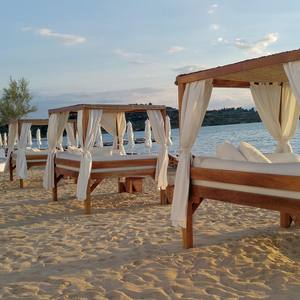 Pool <strong>Outdoor</strong> Garden Sets Sunbed <strong>Daybed</strong> Wood Furniture Teak <strong>Canopy</strong> <strong>Daybed</strong> - Product Image 4