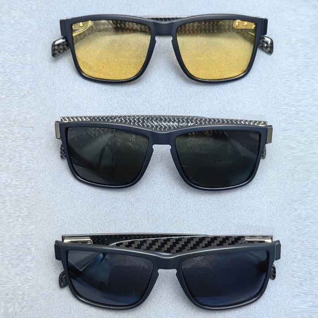 New Polarized Sun Glasses High-end Carbon Fiber Sport Driving Sunglasses