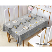 Nappe semi-circulaire moderne en plastique, imperméable, résistante à l'huile, réutilisable, pour mariage, restaurant, maison, salle à manger, fête, décoration