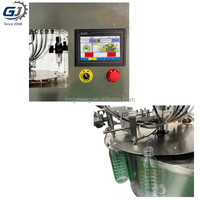 Remplisseuse et Bouteuse Rotative Semi-Automatique de Sachets Doypack à Bec Verseur, Moteur de Pompe, Remplissage de Liquides de Haute Précision pour Boissons, Lait, Bière, Aliments (Modèle de Bureau)