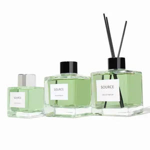 High Quality Glass 50ml 100ml 150ml Featuring A Twist Top Reed Diffuser Bottle With Without Reed