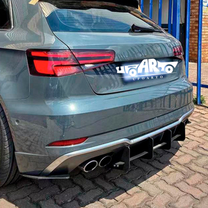 Difusor trasero negro brillante de fibra de carbono de plástico de alta calidad para <span class=keywords><strong>Audi</strong></span> <span class=keywords><strong>A3</strong></span> S3 8V <span class=keywords><strong>Hatchback</strong></span> 2017 <span class=keywords><strong>2018</strong></span> 2019 2020 - Product Image 3