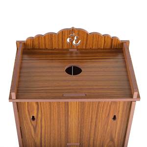 Templo Mandir Pooja Marrón para el Hogar, Templo Hindú de Madera Independiente con Puertas para Decoración - Product Image 4