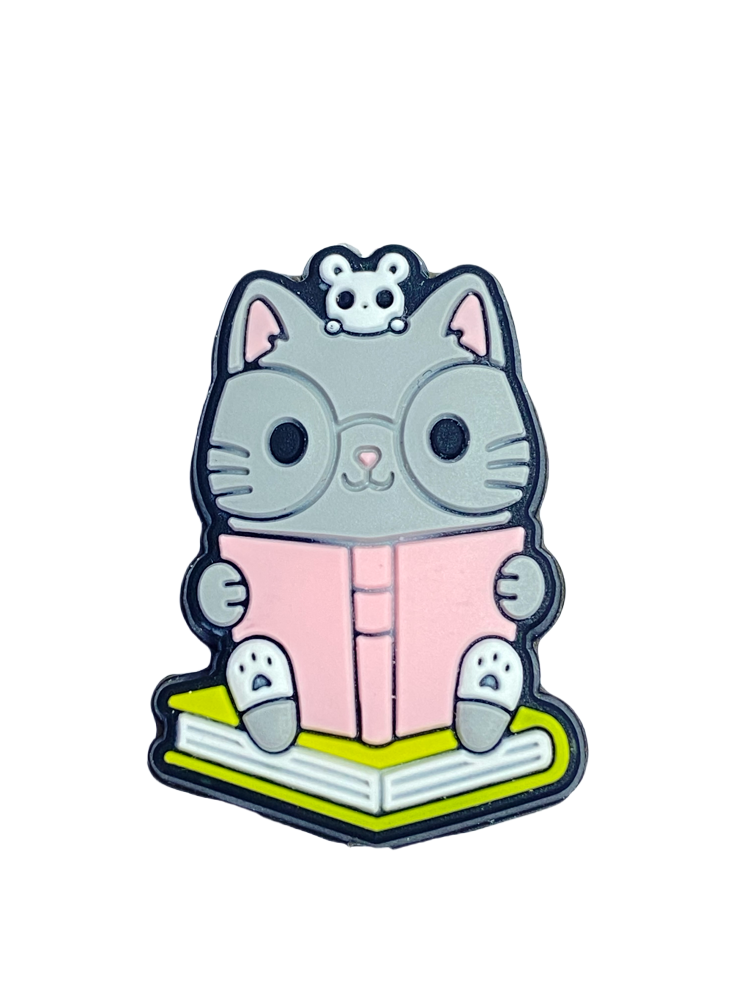 Gato libro de lectura