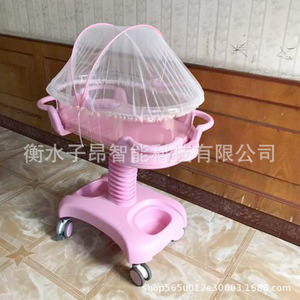 Cuna de lactancia Cimai R01 con altura ajustable manualmente, color rosa, para el cuidado del recién nacido en casa. - Product Image 3