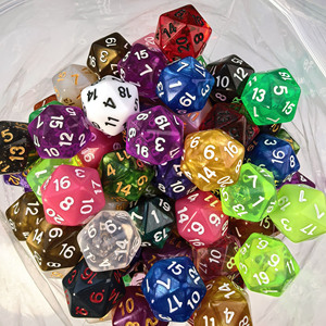 Dés polyédriques en plastique colorés en gros <span class=keywords><strong>RPG</strong></span> 20 faces Mix D20 pour jeux de société - Product Image 5