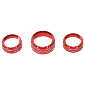 Center <b>Console</b> Air Conditioning Knob Ring For 15-20 Dodge Durango Challenger Aluminum Alloy Purple 3-Piece Set - Product Image 2
