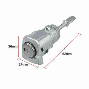 Cylindre de serrure de porte de voiture Yunnuo, longueur 92 mm, serrure cylindrique pour Volkswagen 604837167 604837168 - Product Image 1