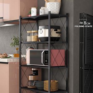 Tốt Nhất Bán Tầng Kệ Có Thể Gập Lại Rau Lưu Trữ Gấp Nhà Bếp Chủ Nhà Để Xe Đọc Phòng Hiển Thị Giá - Product Image 5