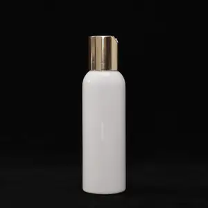 双酚a免费白色高级精油Cosmo圆形60毫升2盎司塑料瓶RPET塑料空护发瓶带圆盘顶部