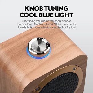 <span class=keywords><strong>3</strong></span> inch xách tay mini đa phương tiện âm nhạc bằng gỗ Loa TWS không dây PC Loa ROTARY điều khiển âm lượng - Product Image 2