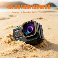 Caméra d'action étanche Full HD, mini caméras 4K pour casque de moto, 170° °   Caméra sportive portable Ultra DV pour les voyages