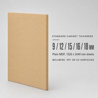 Panneau MDF uni de qualité E2, 18 mm, avec matériau en fibres de bois, MDF moderne pour la production de meubles de cuisine et d'armoires