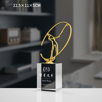 Trophée en cristal Plaque souvenir en cristal avec texte graver Souvenirs Cadeaux Sports Crystal Star Design personnalisé Trophées et récompenses