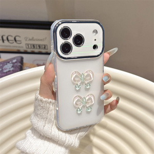 Coque de téléphone portable IMD Laser Arc-en-ciel pour iPhone 17 16 15 Pro Max, avec verre de caméra coloré et brillant, et dos papillon - Product Image 6