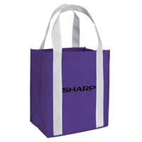 Usine bas prix haute qualité réutilisable recyclé couleur Logo personnalisé épaissi Non tissé sac fourre-tout avec poignée jusqu'en bas