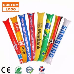 Custom logo Inflatable Clap Stick <b>Balloon</b> Clappers Cheering Sticks for Sports Events PE Led <b>Balloons</b> Noise Makers Factory - Product Image 1
