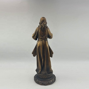 Statua Personalizzata in Poliresina Dorata di Gesù della <span class=keywords><strong>Divina</strong></span> Misericordia - Product Image 4