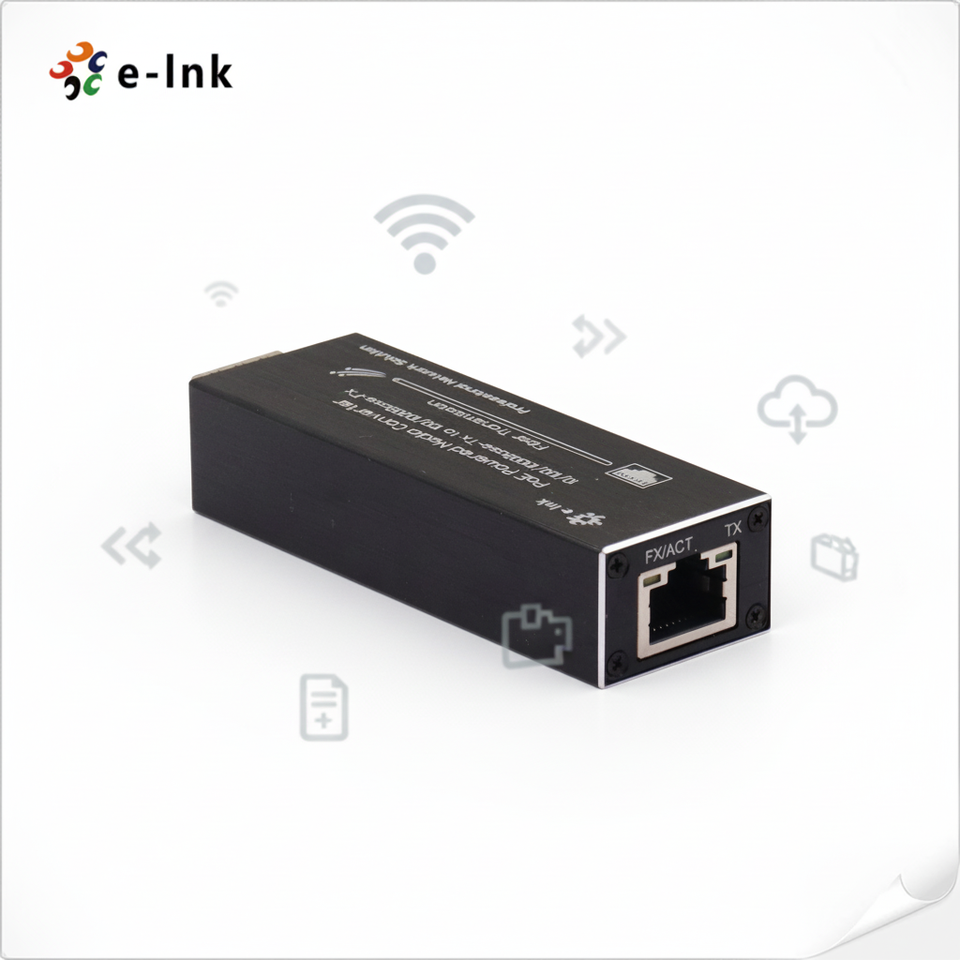 Micro Type 10/100/1000Base-Tx to 100/1000Base-Fx Ethernet Media Converter