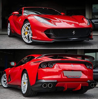 Kit carrosserie en fibre de carbone style NT YICKU pour Ferrari 812 - Lame avant, Lame centrale, Jupes latérales et Pièces de mise à niveau du spoiler