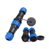 Connecteur Bande Led SD20 SP20 6 broches mâle femelle prise ronde 6 cœurs IP68 kit d'amarrage fil câble électrique Connecteur étanche