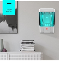 Distributeur de savon liquide électronique à capteur 600 ml, accessoires de salle de bain en plastique pour toilettes, écoles et véhicules – Vente chaude