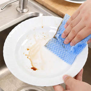 Paños de Limpieza de Cocina No Tejidos, Absorbentes de Aceite, 30x30cm, 50 Unidades, Toallas Desechables Cuadradas para Limpiar Paredes y Encimeras - Product Image 2