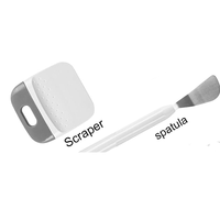 Spatule et racloir en acier inoxydable 28084, outil de désherbage DIY pour lettrage et scrapbooking, personnalisable OEM, style classique, marque Ariste