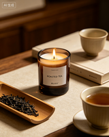 Bougie parfumée au thé torréfié |   Parfum d'ambiance Chaozhou Tea Home ODM&OEM