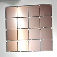 Nouvelle Façade Cinétique Moderne en Aluminium Miroir, Écologique, à Taille et Couleur Personnalisables, pour Mur Rideau à Énergie Éolienne, Idéale pour Hôtels et Centres Commerciaux