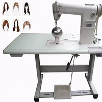 Vente Chaude Machine Industrielle à Coudre à Aiguille Unique pour la Fabrication de Perruques en Cheveux Naturels, avec Tête Sphérique