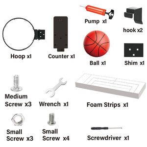 Panneau de basket-ball en acrylique pliable avec compteur de score de jante Slam <span class=keywords><strong>dunk</strong></span> panier de basket-ball structures de jouets de plein air - Product Image 5