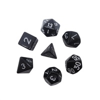 En stock : Ensemble de dés polyédriques en acrylique à coins arrondis, dés de calcul pour jeux de rôle de table (TTRPG)