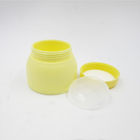 Envases de Plástico PP Amarillo de 100g 50ml, Redondos, Estilo Coreano, Económicos, para Lociones Cosméticas y Cuidado de la Piel, con Impresión UV y Tapa de Rosca