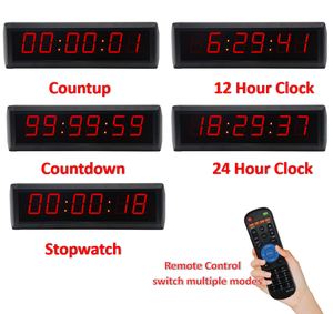 YIZHI kırmızı 1.8 inç 6 haneli elektronik Led ekran dijital saatler ev masası ofis saat geri sayım sayacı kronometre fonksiyonu ile - Product Image 3