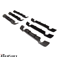 Ajustement parfait M-Performance Style voiture pare-chocs arrière corps unilatéral Double Out noir mat diffuseur arrière lèvre pour BMW E92 M-Tech