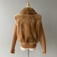 Jxwatcher Manteaux en fourrure d'hiver épais et chauds en gros, vestes en fourrure de luxe à manches amovibles, manteaux en fourrure de lapin Rex véritable pour femmes