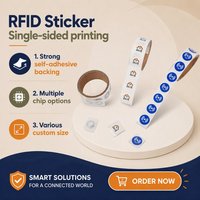 Étiquette NFC adhésive imprimable, mini-étiquette de bibliothèque, autocollant intelligent, étiquette RFID passive HF 13,56 MHz pour la gestion des livres
