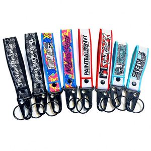 Fabric <b>Key</b> Flight Car Tuning Racing Sports Embroidered Hook Strap Street <b>Custom</b> Jdm Jet Tag Embroidery Keychain - Product Image 3